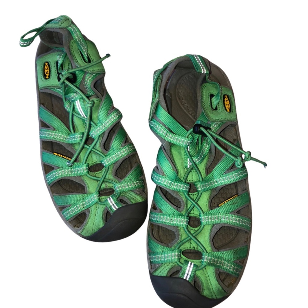 Keen EUC  size 8.5 women’s Green Hiking Sandals- Hike, Beach, Casual